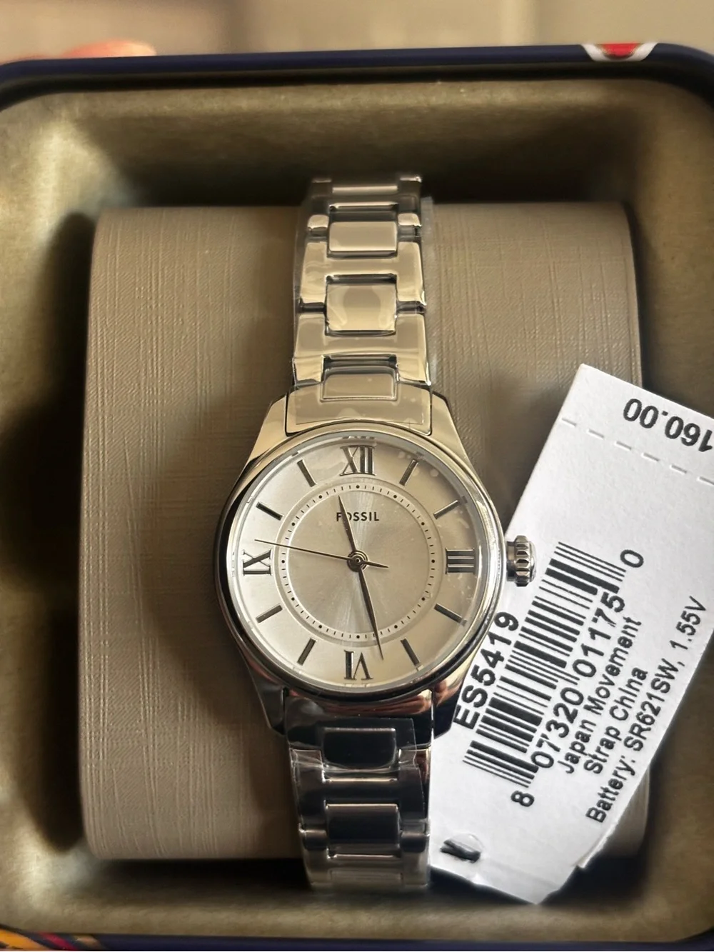 Fossil Silver-Tone Watch - Gilmore 38mm